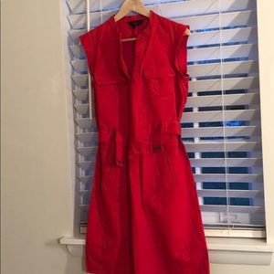 Red linen summer dress!